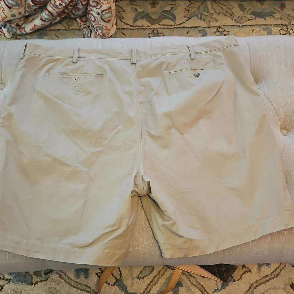Ralpa Lauren Khaki Chino Stretch Cotton Twill Big N Tall Shorts Sz 50B
